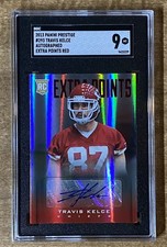 Travis Kelce 2013 Prestige Rookie Extra Points Autograph Red SGC 9 MINT - Chiefs