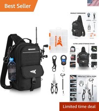 Versatile Fishing Sling Bag Tool Set - Waterproof, Durable with Pliers Scale