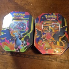 New Pokemon Mega Charizard ex Tins Set of 2