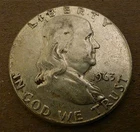 1963 Philadelphia Franklin Head Half Dollar Silver Coin United States