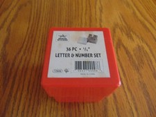 1/4" 36pcs Letter  Number Stamping Kit Metal Punch Set for Wood Leather 6mm US