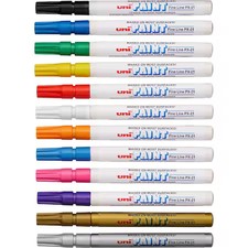 Uni-Paint 63721 Industrial Marker, Fine Point...