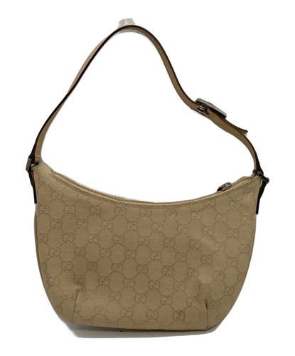 GUCCI Canvas One-Shoulder bag Beige GG canvas Handbag 32160 From Japan
