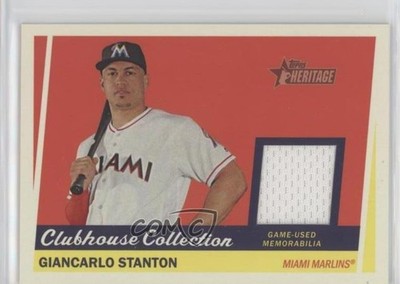 2016 Heritage High Number Clubhouse Collection Relics Giancarlo Stanton 0s55