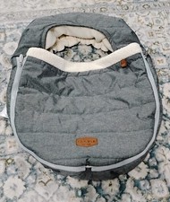 JJ Cole Grey Winter Car Seat cover For Baby Car Seat Warm Soft