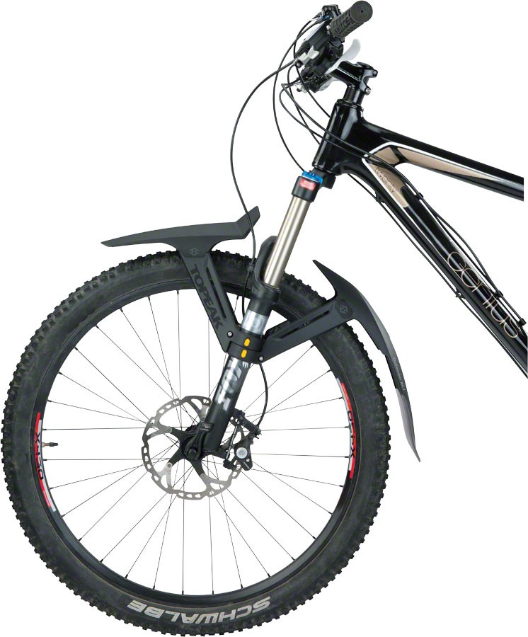 Topeak Defender XC1 Front Fender - Lightweight, Moto-Inspired Mud and Spray