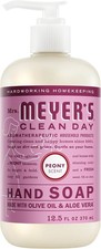 MRS. MEYER'S CLEAN DAY Hand Soap, Peony Scent, 12.5 Fl Oz Bottle