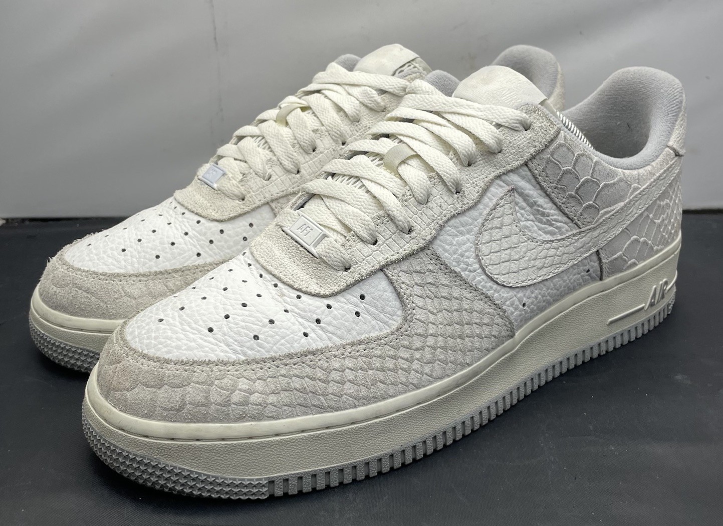 Nike Air Force 1 Rare White Python Snakeskin Shoe… - image 9