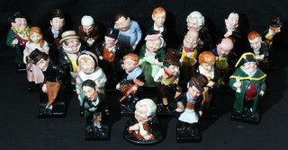 Menge 24 Vintage Royal Doulton Dickens Figuren 4 1/2" hoch