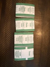 Lot of 4 Two Dollar BEP Currency Straps Holds 100 Notes Empty Straps Only