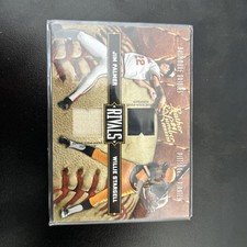 2004 Donruss Leather & Lumber Rivals Jim Palmer Willie Stargell Jersey /250