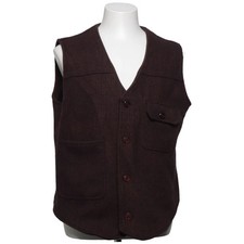 Rumble 59, Weste, Größe: XL, Braun, Baumwolle/Polyester/Wolle, Fischgräte #FZC