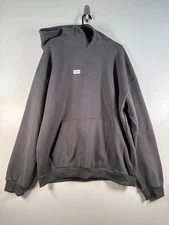 Comfrt Unisex Pullover Fleece Signature Sweatshirt Hoodie Gray Sz 3XL 27.5x32