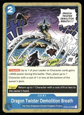 2023 Kingdoms of Intrigue Dragon Twister Demolition Breath Event / Blue/The Four