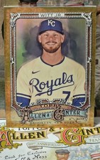 Bobby Witt Jr 2025 Allen & Ginter Base Chrome #123 Gold Refractor /50 Royals KG