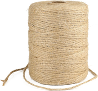 200M Braun Juteschnur, 2MM Jute Schnur FüR Garten, 3-Lagig Bastelschnur FüR Bast