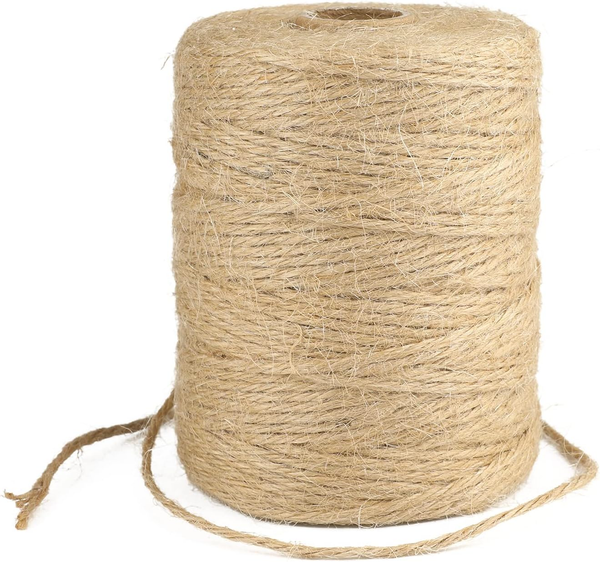 200M Braun Juteschnur, 2MM Jute Schnur FüR Garten, 3-Lagig Bastelschnur FüR Bast-image