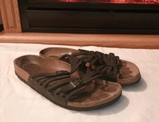 Birkenstock Granada 245 Black Slip On Sandals Size 40 EU 9.5 US