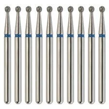 Dental Diamond Burs 801L/012M FG Surgical Long Round Ball Standard High Speed