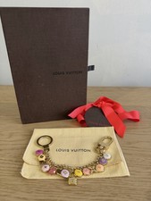 LOUIS VUITTON Bag Charm Chain Ring Porto Cle Chenne Pastille Pink Gold