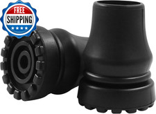 2 PCS 7/8 Inch Rubber Cane Tips Heavy Duty Walking Cane Tips Sturdy Cane....