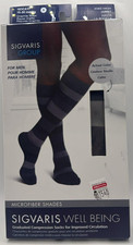Sigvaris Knee High Compression Socks  183CA17 15-20 mmHG  A  Graphite Stripe