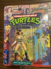 Playmates 1992 Teenage Mutant Ninja Turtles April O Neil Ninja Newscaster MOC