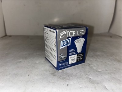 TCP LED 7MR16GU1030KFL 6W (50W Equal) MR16 3000K GU10 Dimmable LED Light Bulb