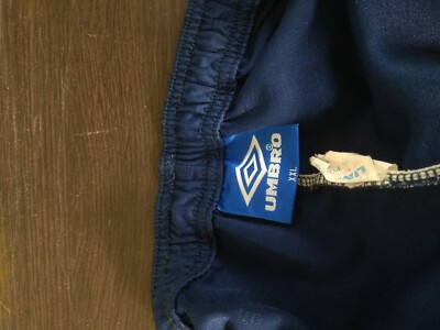 Short Vintage Umbro 90s Homme - Bleu Monogramme - Taille XL - Bon état