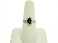 WM Wheeler Southwestern Style Sterling Silver Ring with Abalone Shell Size- 8.5
