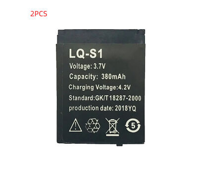 2PCS LQ-S1 3.7V 380mAh Rechargeable Battery AB-S1 DJ-09 DZ09 GJD HKS-S1 FYM-M9