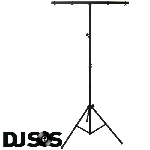 QTX LT01 Lightweight Lighting Stand & T-Bar For DJ Stage Light Effect Disco FX