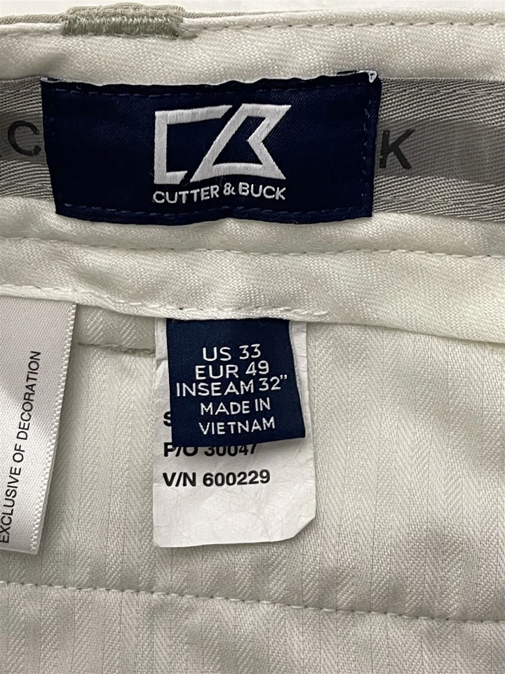 Cutter & Buck 34 x 32 Stone Micro Vented Stretch Performance Golf Pants - Image 4 of 4