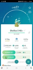 Pokémon Shiny Shellos Blue ( East Sea ) GO