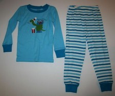 New Gymboree Boys 4 yr Gymmies 2 Piece Pajamas PJs Top Pants Holiday Snake