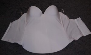 David's Bridal Womens 36B Bustier Corset Bra Strapless Ivory Shapewear