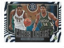 2020-21 Panini Illusions Career Lineage Sapphire #8 Giannis Antetokounmpo /149