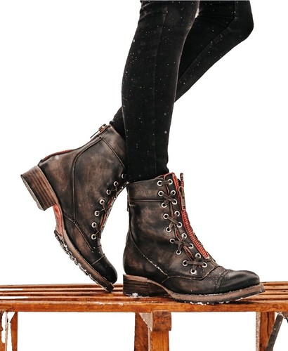 Freebird by Steven Bradford II Wingtip Combat Boots Men\'s Size 11, EU 45 Brown Freebird by Steven Bradford II Wingtip Combat Boots Men main image 3