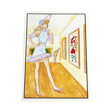 VINTAGE 1989 MATTEL FIGURINE PANINI BARBIE ALBUM STICKER NOS NEW OLD STOCK  74