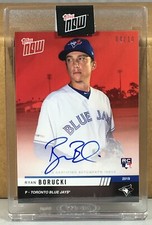 2019 TOPPS NOW ROAD TO OPENING DAY #OD-73D RYAN BORUCKI BLUE JAYS RC AUTO 4/10