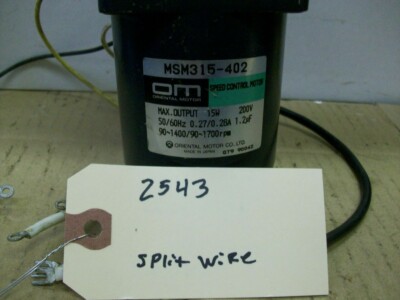 ORIENTAL MOTOR MSM315-402 WITH 3GN3K GEAR HEAD