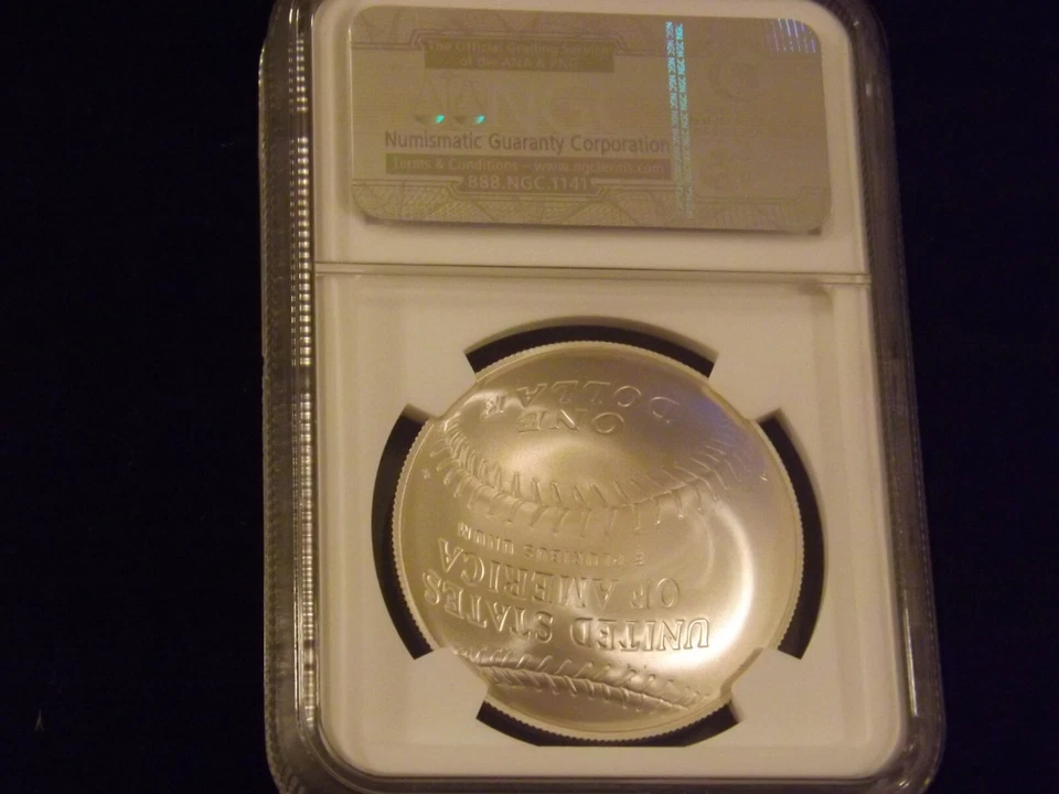 2014-P 50c Baseball Hall Of Fame Early Releases NGC MS 70 - Image 2 of 2
