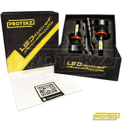 LED Headlight Protekz Kit H4 9003 HB2 High Low 6000K for 2000-2004 FORD FOCUS Bu