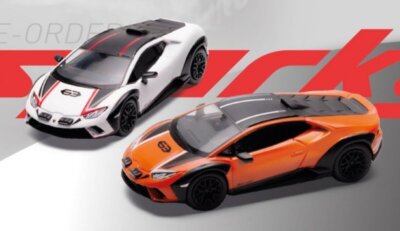 LAMBORGHINI Huracan Sterrato - 2 Cars Set  - orange & white - Sparky 1:64