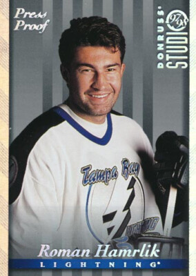 1997-98 Studio SILVER PRESS PROOF #75 ROMAN HAMRLIK - Tampa Bay Lightning
