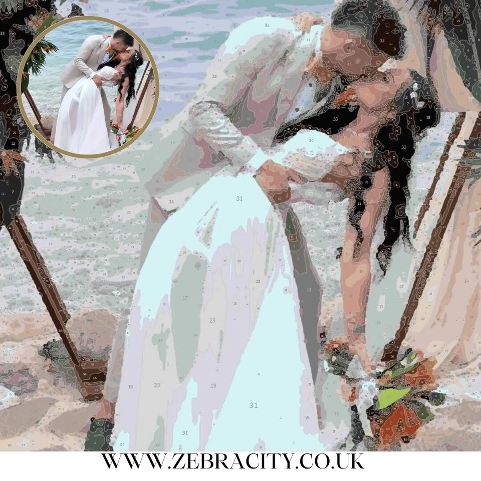 PERSONALISED PAINT BY NUMBERS - PERSONALISED GIFTS - ADULT PAINTING - - Image 4 of 4