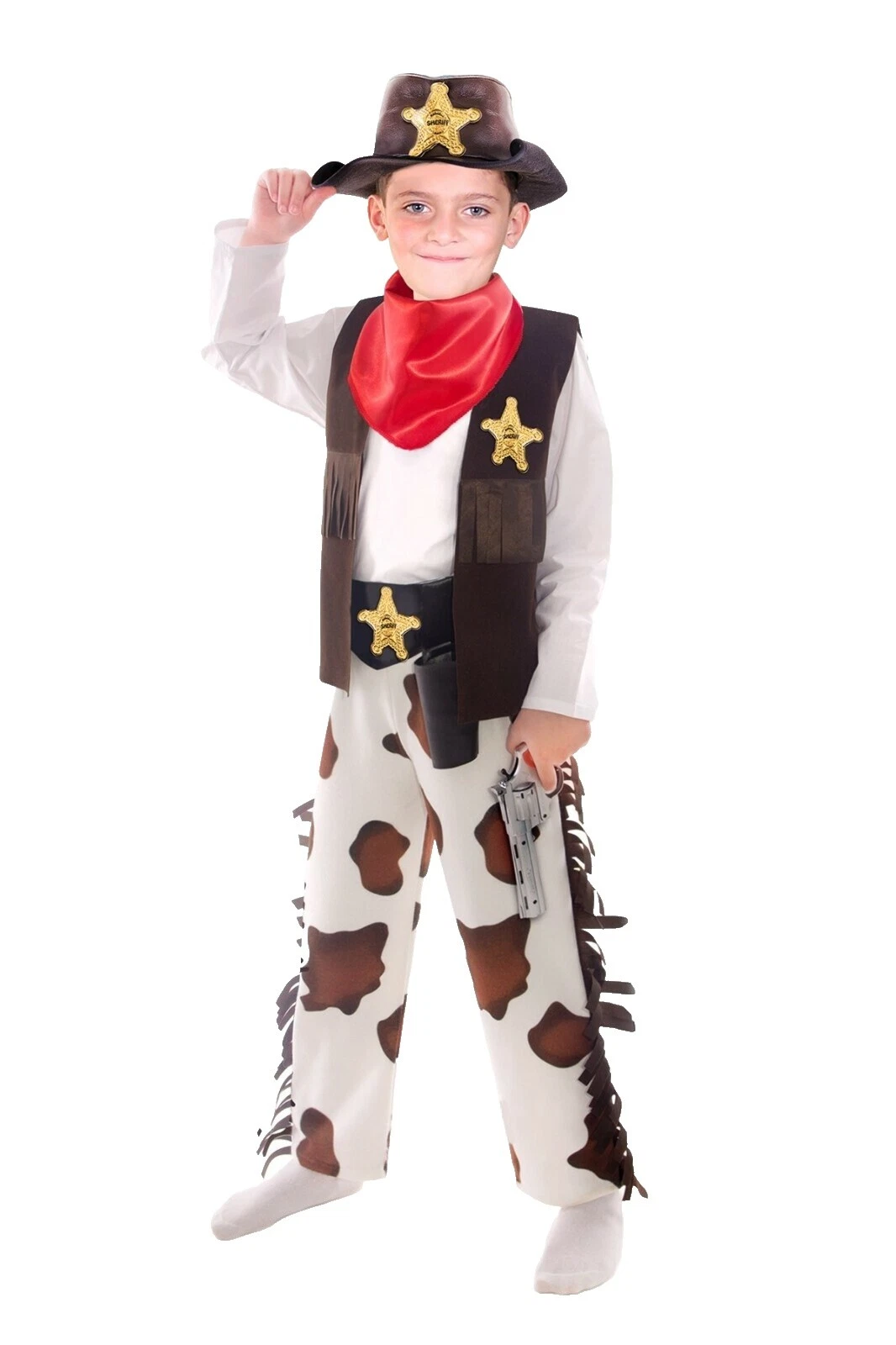 Traje completo de Varios Colores Vaqueros y Viejo Oeste disfraces para niños