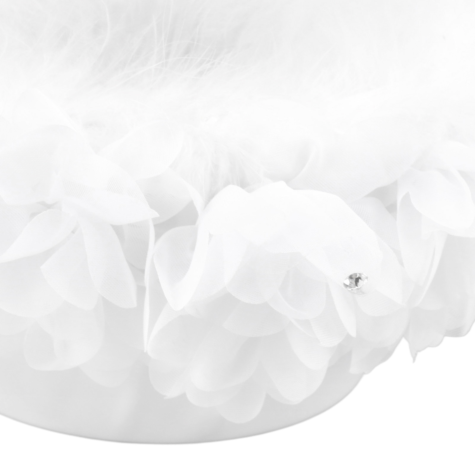 Wedding White Flower Girl Basket Petal Beads Handheld Bridesmaid Flower Basket eBay