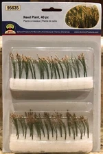 JTT SCENERY 95635 REED PLANT O-SCALE  2" HIGH (5cm)   40 PER PACKAGE  JTT95635