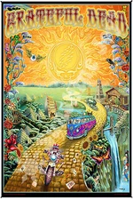 GRATEFUL DEAD-GOLDEN ROAD-SYF-HEADY ART-ZEST 4 LIFE-DUBOIS-30X45 &53X85 TAPESTRY